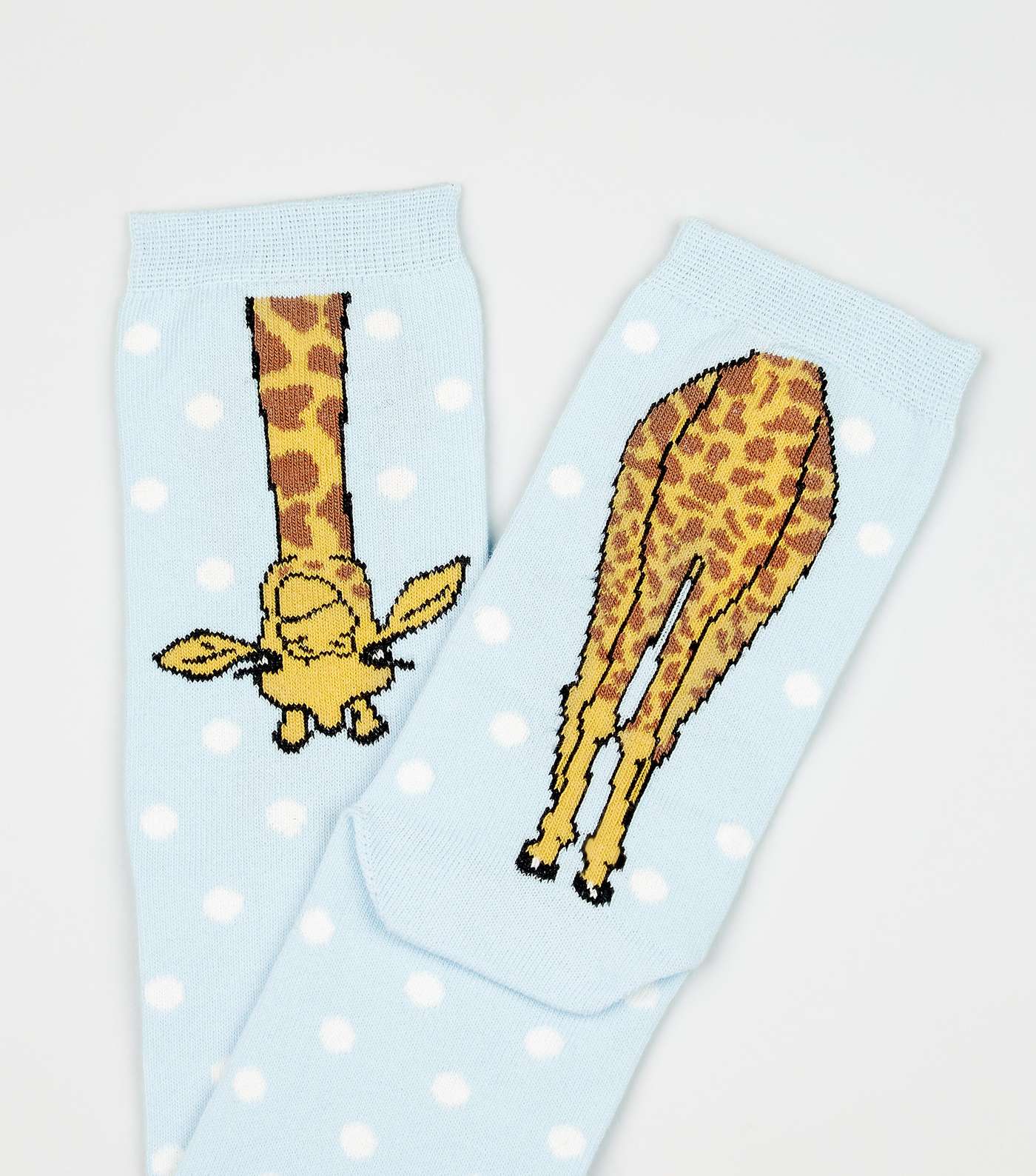 Blue Spot Giraffe Socks Image 3