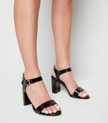 2 part block heel sandal