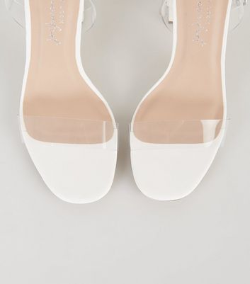 new look clear strap heels