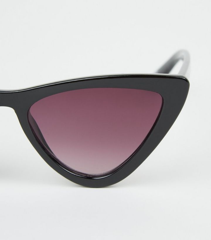Lunettes De Soleil Yeux De Chat Noires New Look Lunettes De Soleil Yeux De Chat Noires New Look