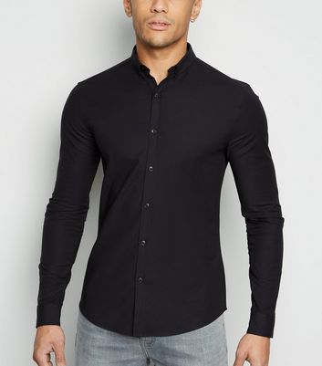 mens black oxford shirt