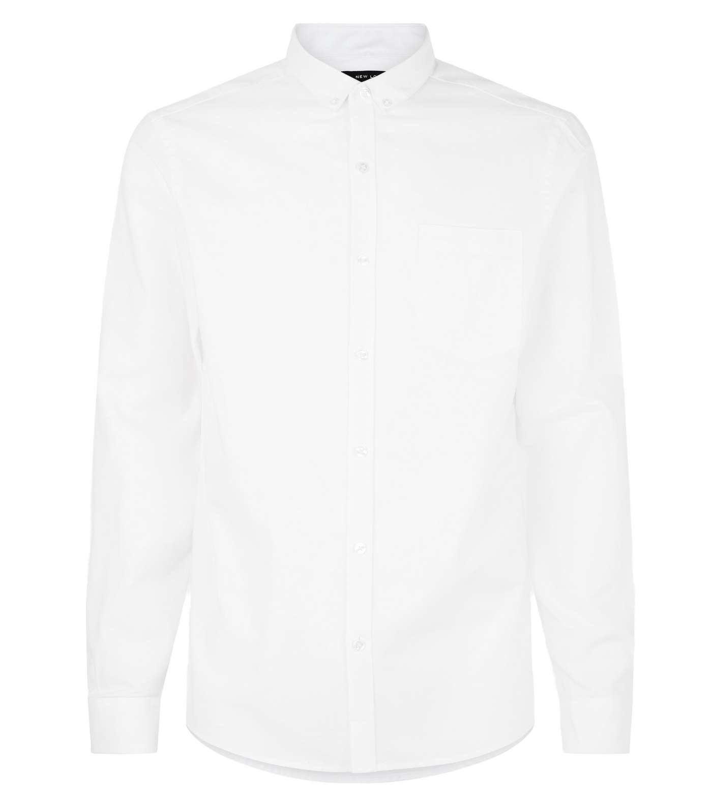 White Cotton Oxford Shirt Image 4
