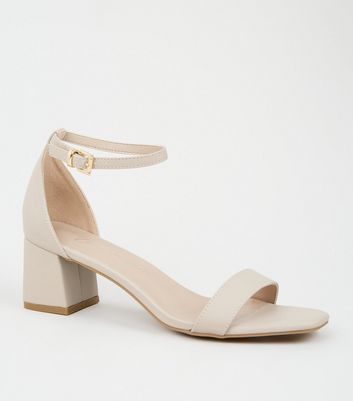 new look cream heels