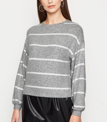 grey striped jumper