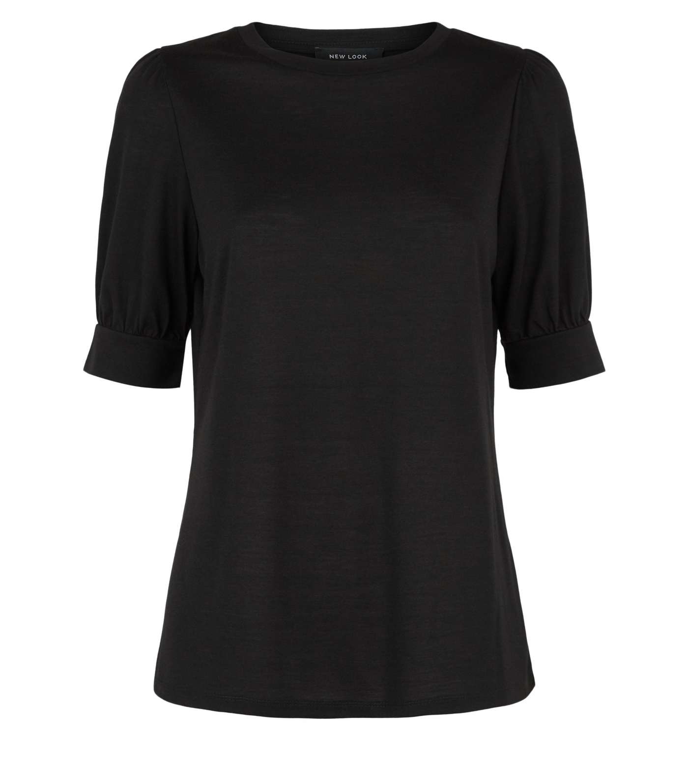 Black Puff Sleeve T-Shirt Image 4