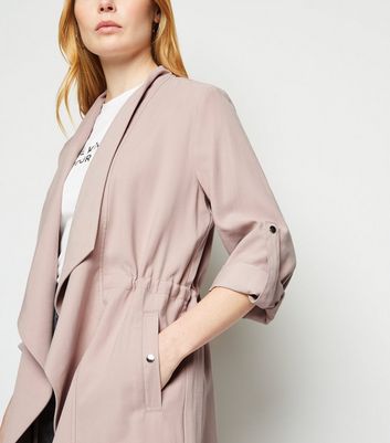 pale pink waterfall jacket