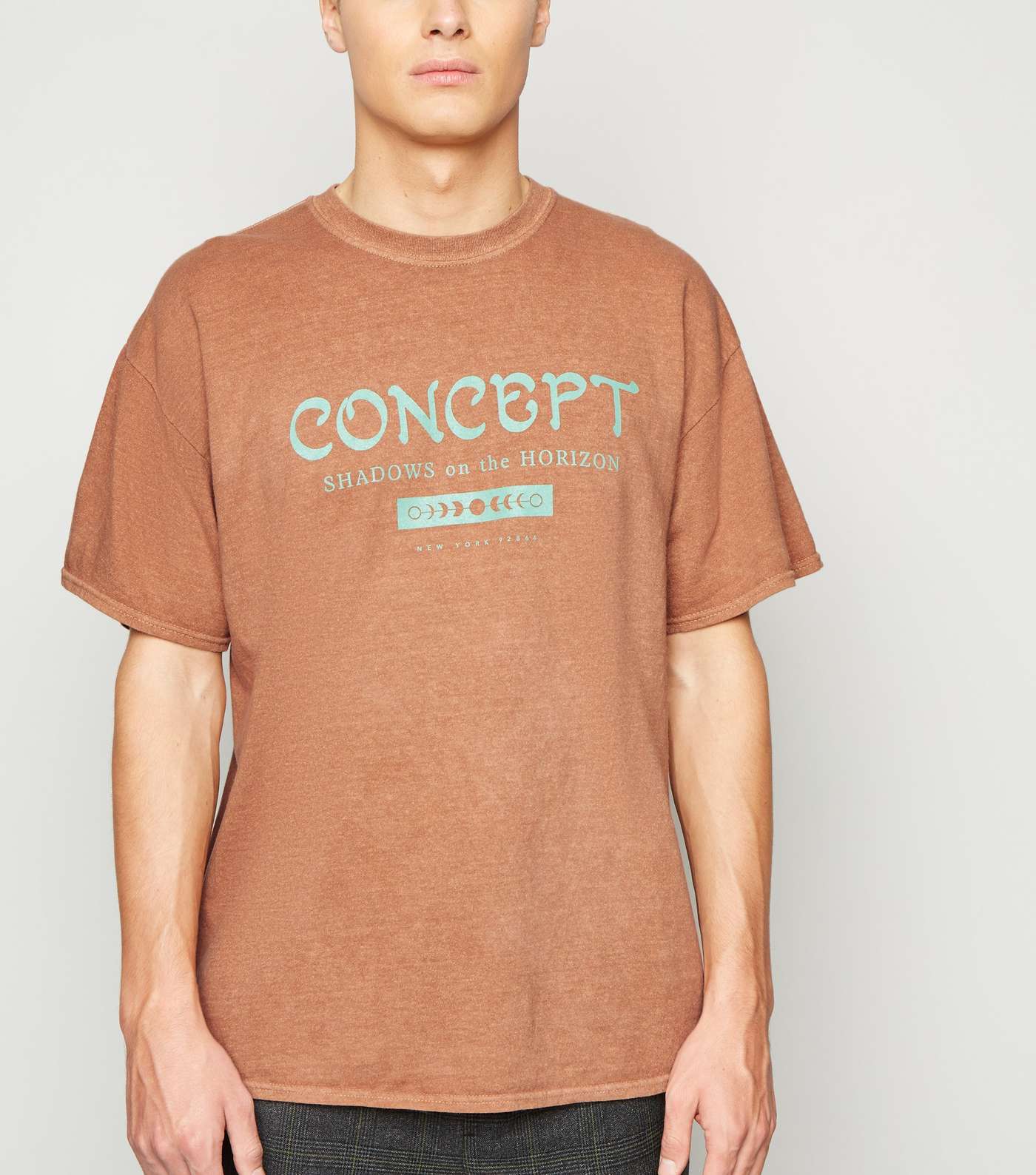 Rust Concept Slogan Oversized T-Shirt
