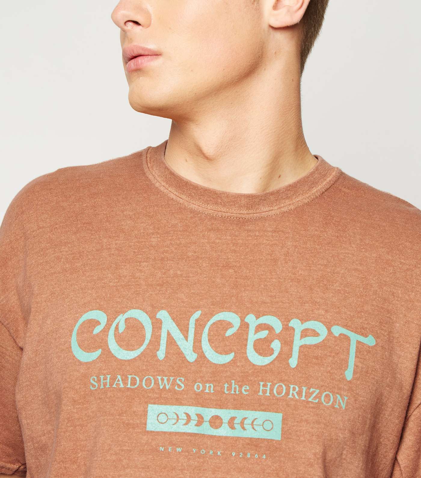 Rust Concept Slogan Oversized T-Shirt Image 5