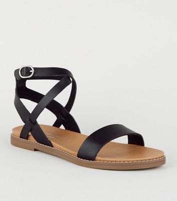 new look footbed sandals