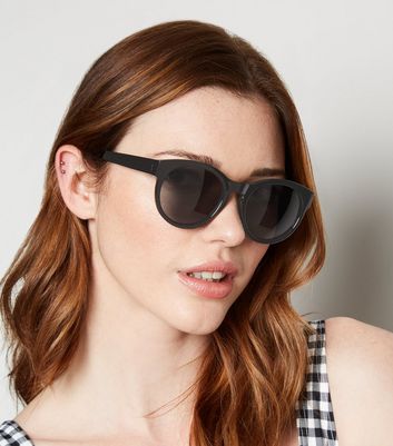 Image of Black Preppy Sunglasses New Look
