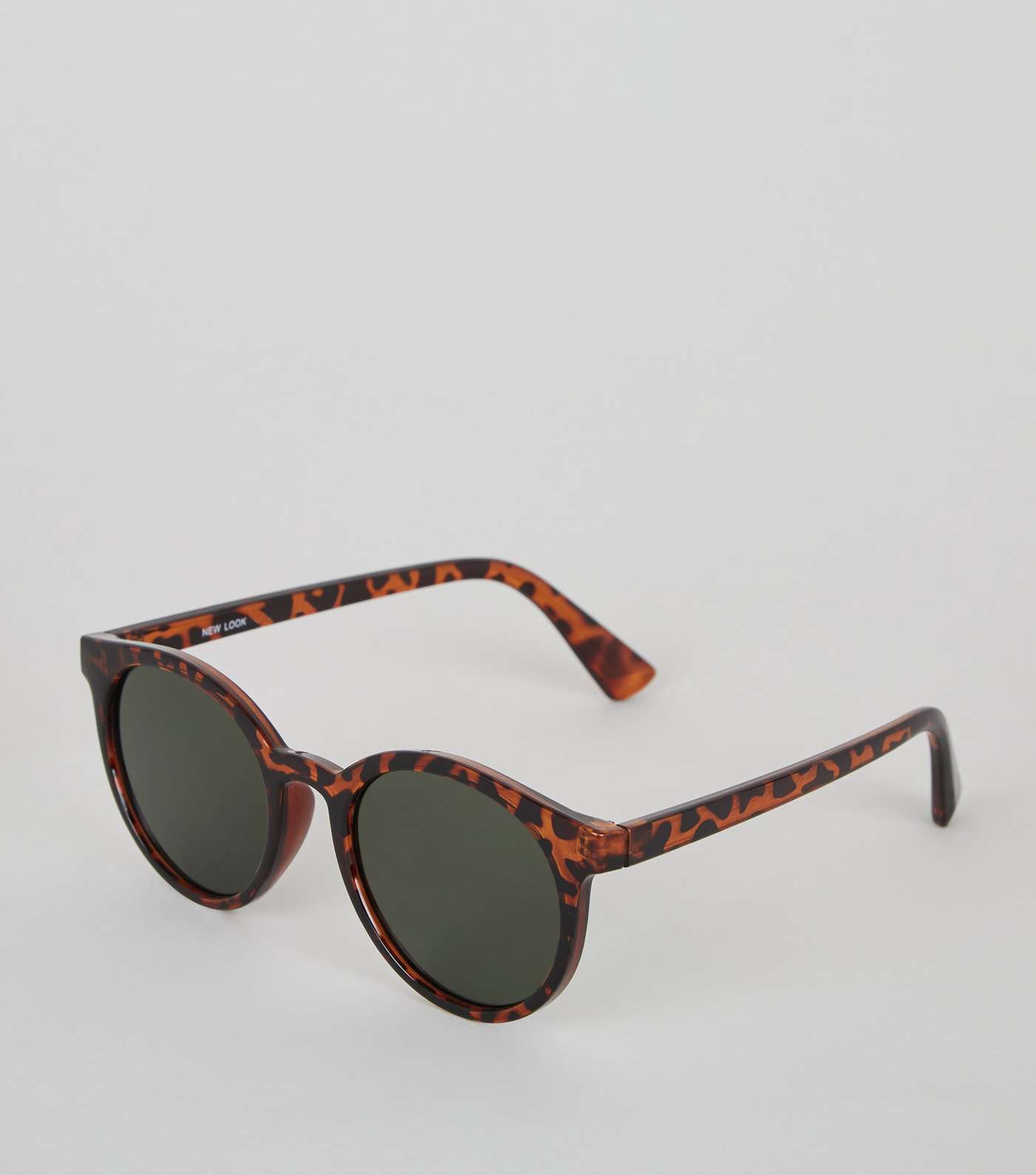 Dark Brown Tortoiseshell Effect Preppy Sunglasses