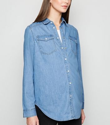 new look denim top