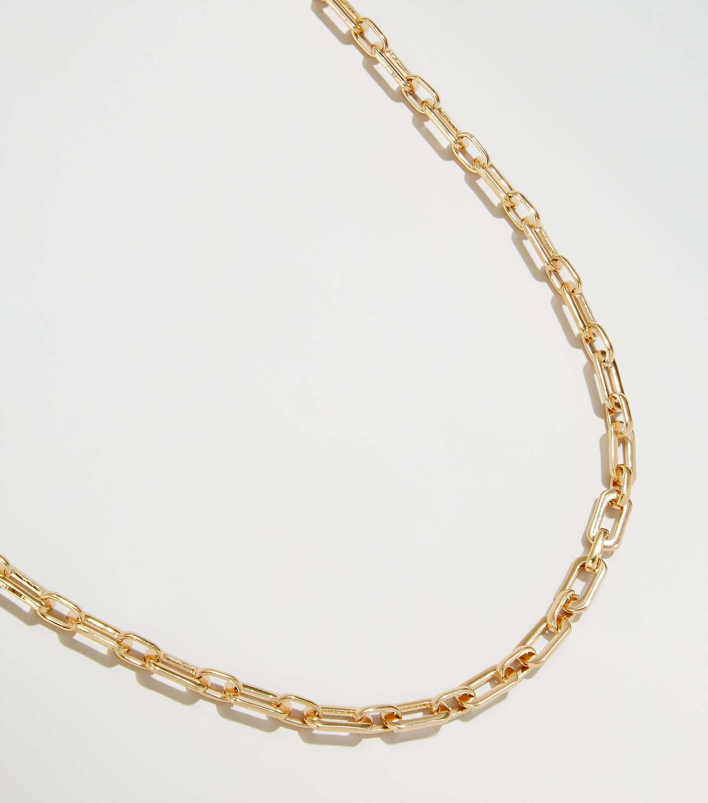 Gold Link Chain Necklace Image 3