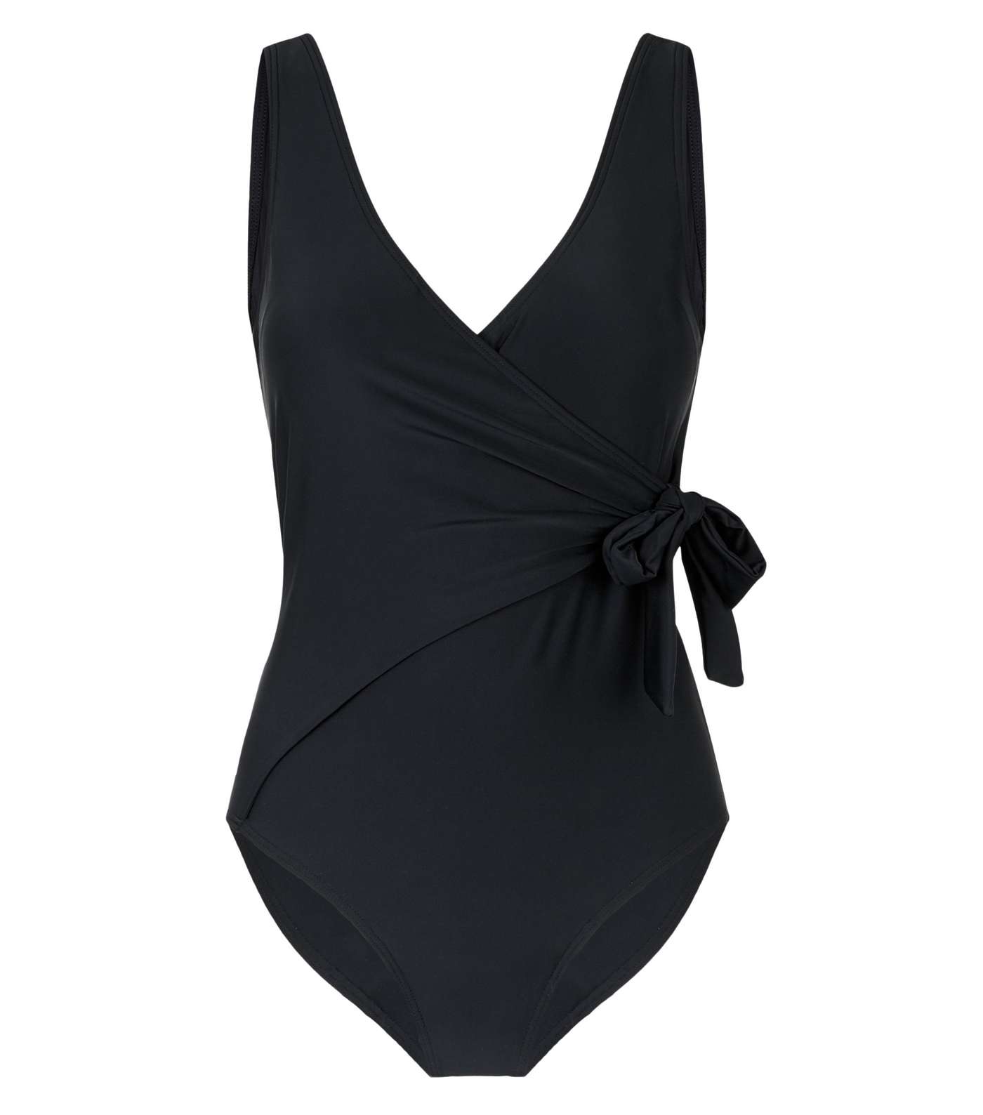Black 'Lift & Shape' Tie Wrap Swimsuit Image 3
