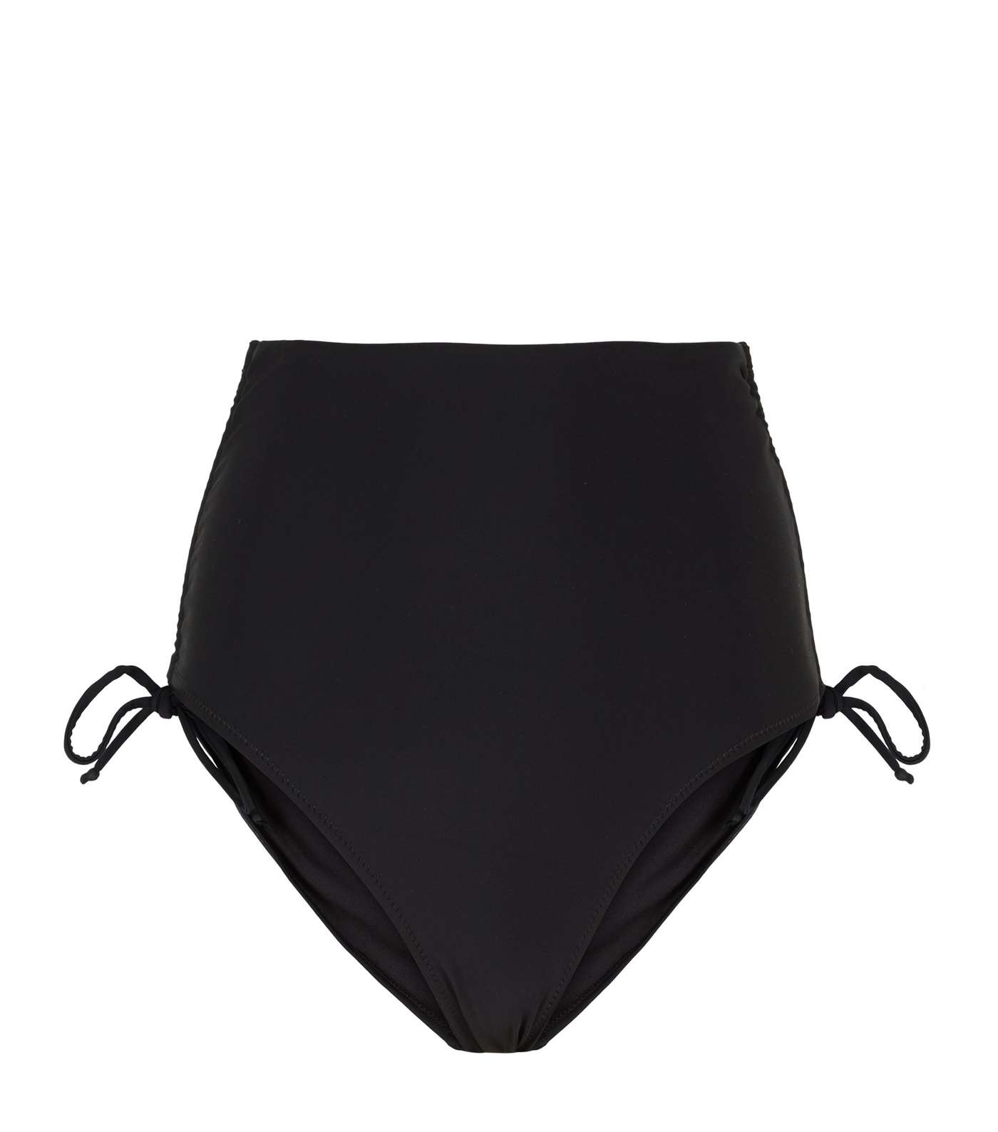 Black Ruched 'Lift & Shape' Adjustable Bikini Bottoms Image 3