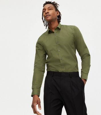 khaki long sleeve shirt
