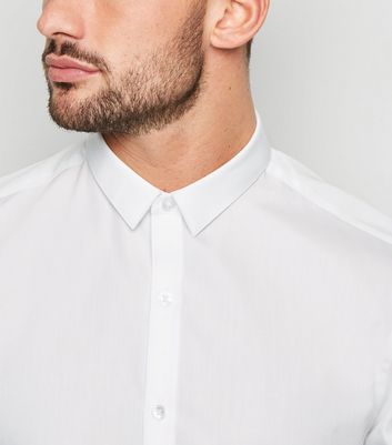 White Long Sleeve Poplin Shirts 