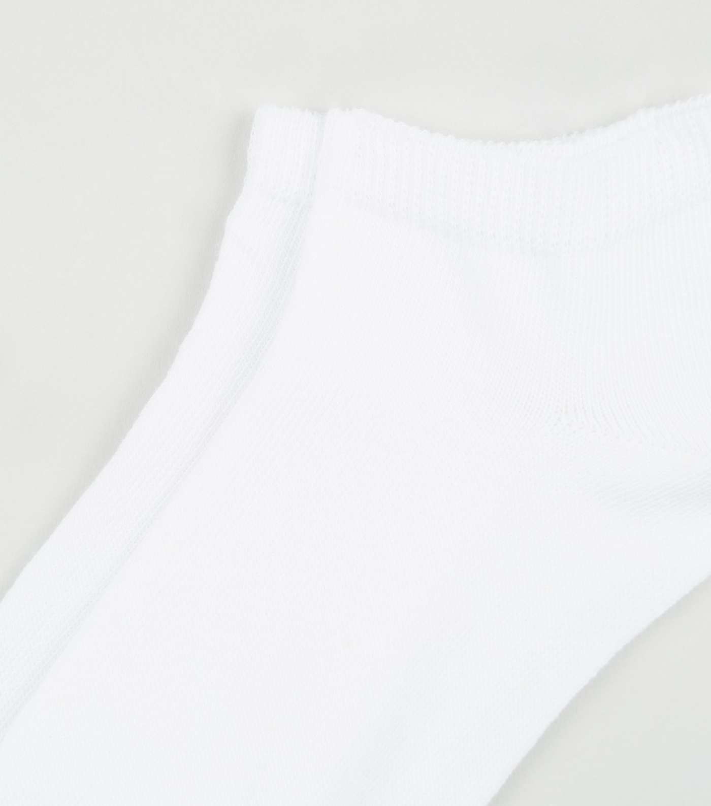 Girls White Trainer Socks Image 3