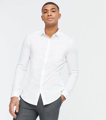 Long Sleeve Muscle Fit Poplin Shirt 