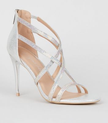 Leigh Lilac Stone Detailed Heeled Sandals