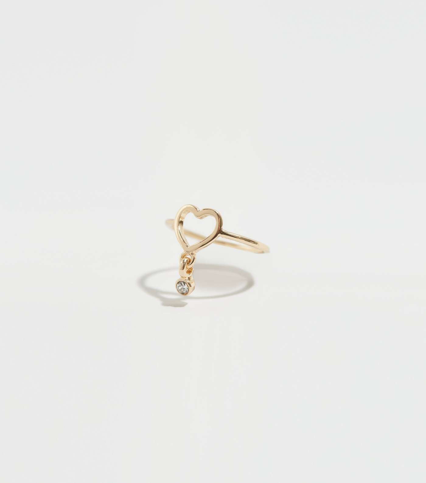 Gold Heart Sketch Ring Image 2