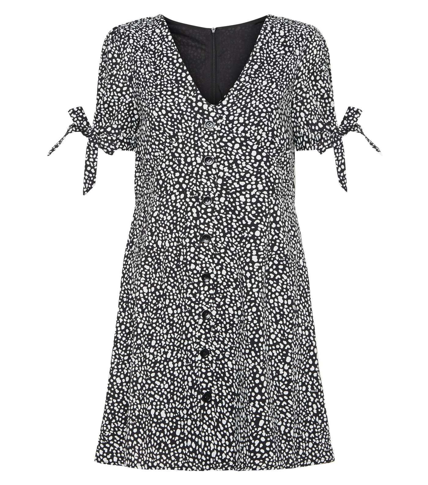 Blue Vanilla Black Leopard Print Tea Dress Image 4