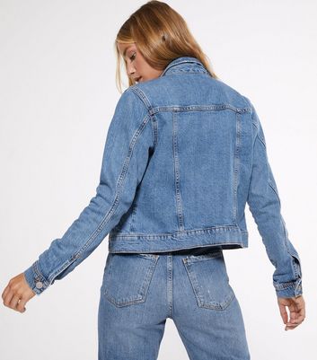 next petite denim jacket
