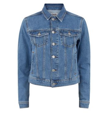 petite stretch denim jacket