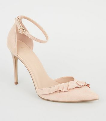 pale pink court shoes