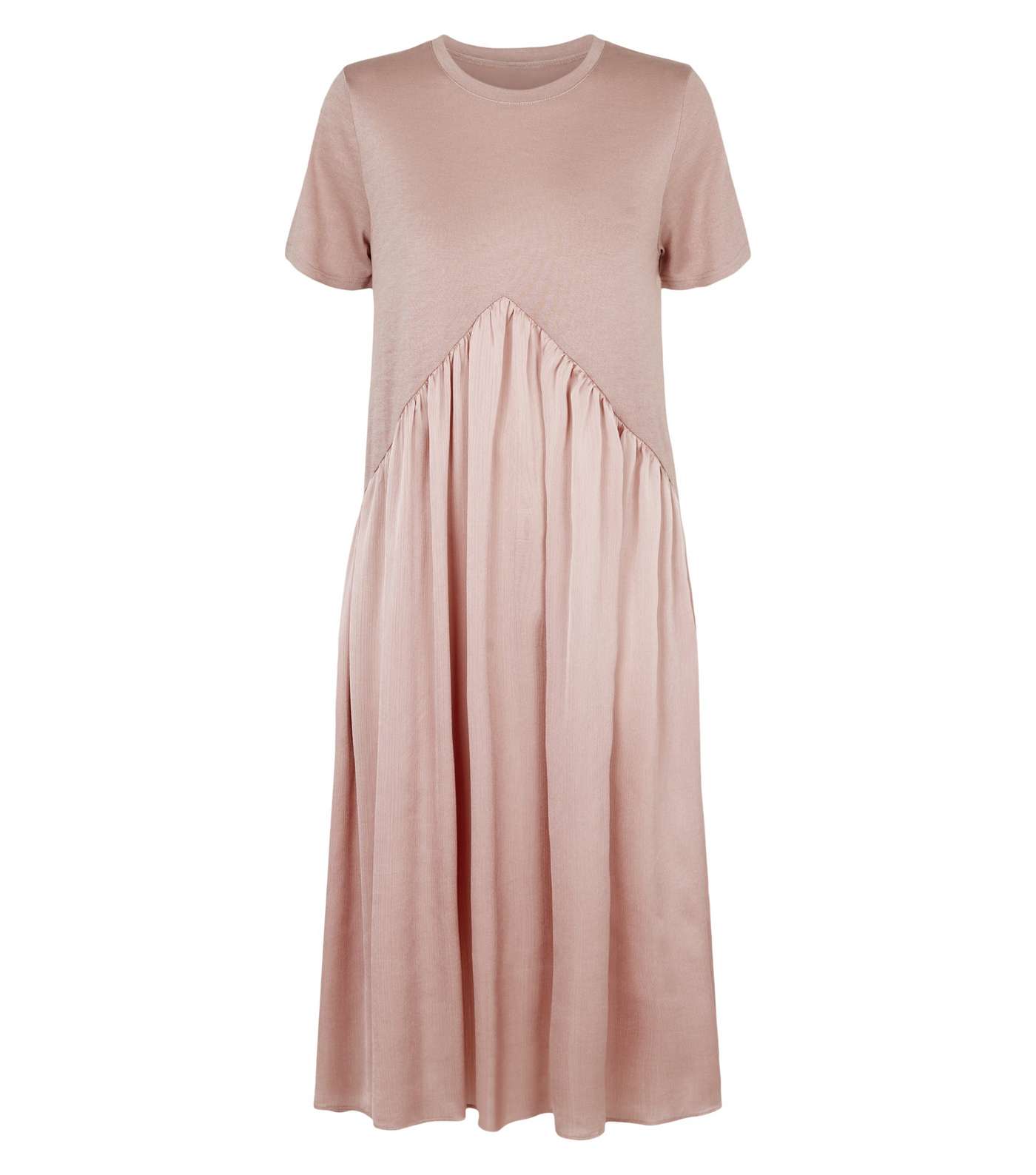 Blue Vanilla Pink Contrast Hem Dress Image 4