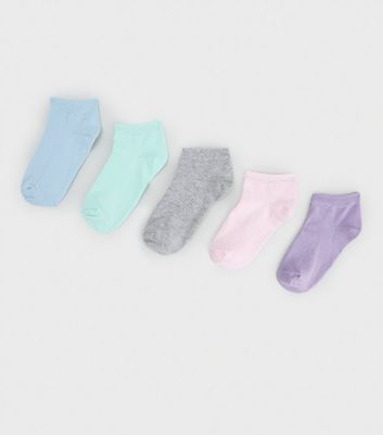 Pack Multicoloured Pastel Trainer Socks 