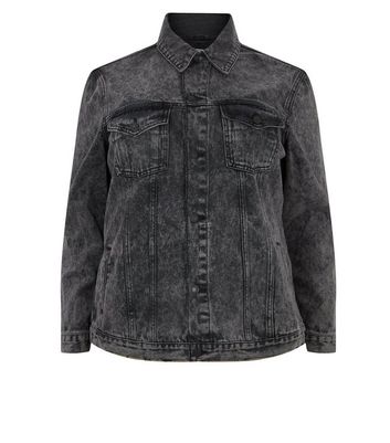 new look curve denim jacket