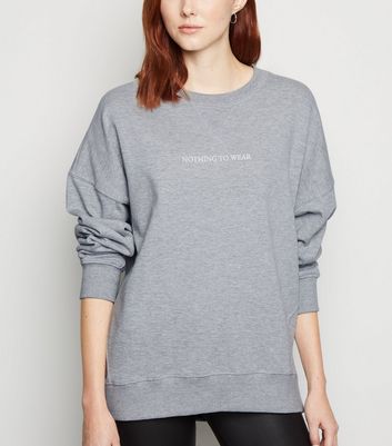 new look slogan sweatshirt