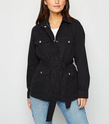 lightweight belted jacket