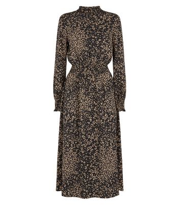 dark leopard print dress