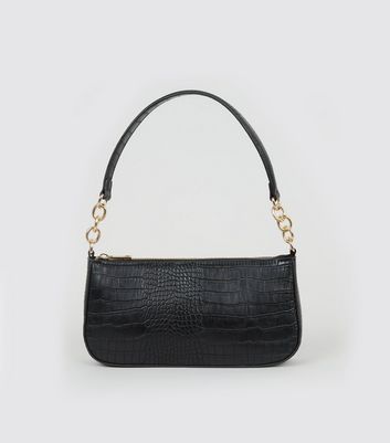 black shoulder bag new look