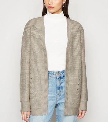 stone chunky cardigan