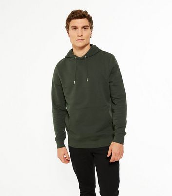 Plain dark green hoodie best sale