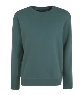teal crew neck