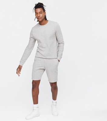 Grey Marl Jersey Shorts