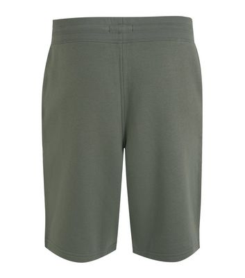 Image of Olive Jersey Shorts New Look