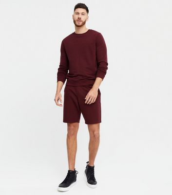 Burgundy Jersey Shorts