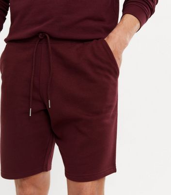 Burgundy best sale sweat shorts