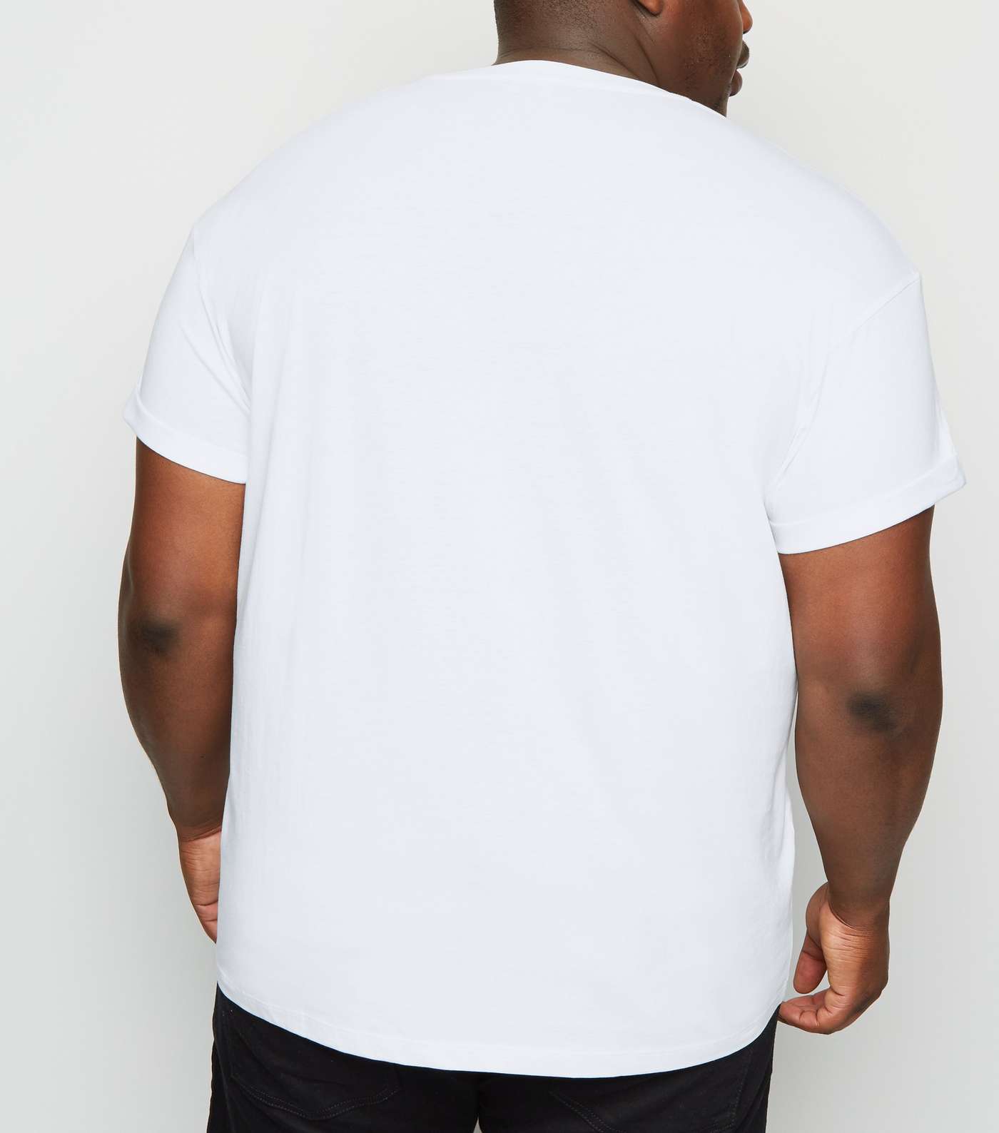 Plus Size White Sun Embroidered T-Shirt Image 3