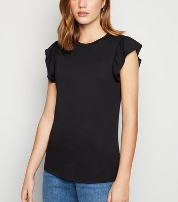 frill cap sleeve top