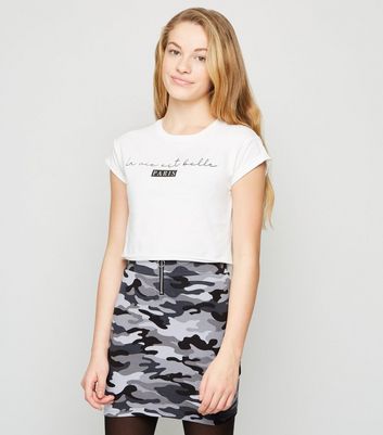 Camouflage 2024 skirt zip