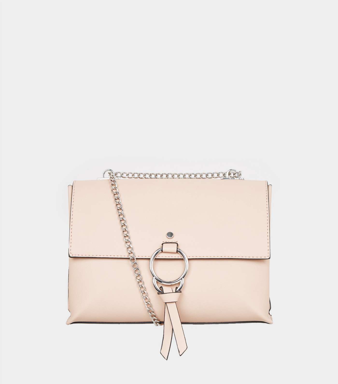 Pale Pink Ring Front Cross Body Bag