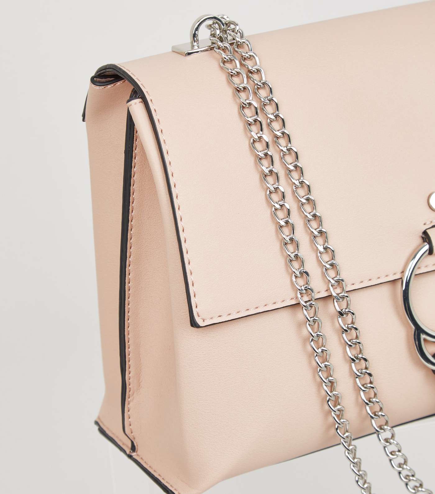 Pale Pink Ring Front Cross Body Bag Image 3