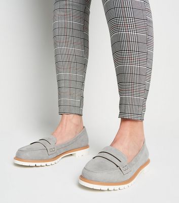 new look wide fit loafers