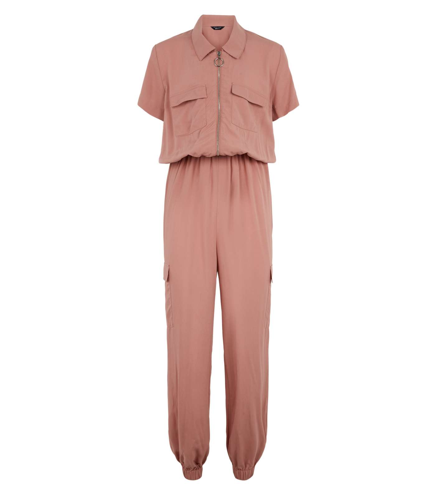 Girls Mid Pink Utility Jumpsuit Image 4
